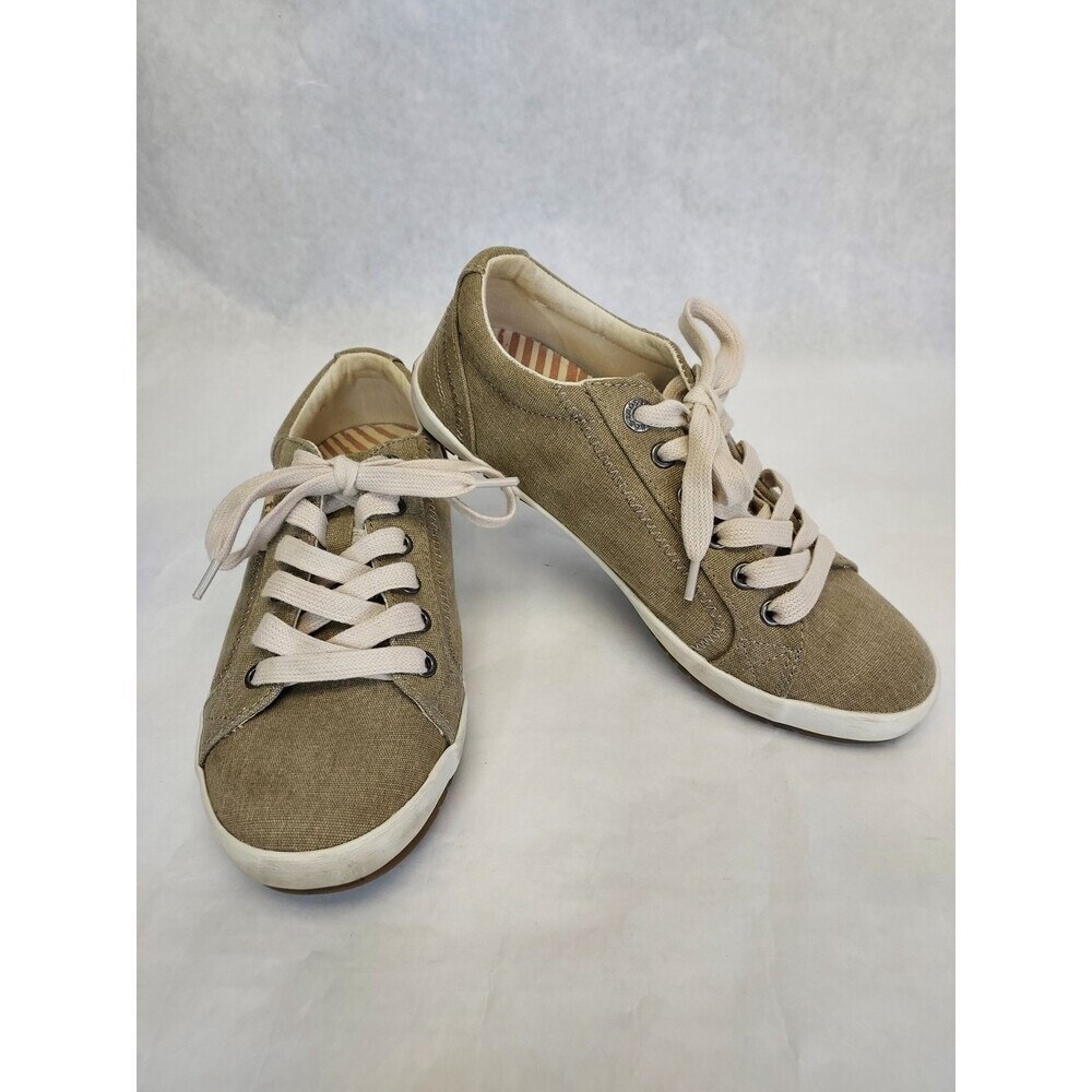 Taos Moc Star Sneaker Women's 7 Casual Low Tops Sage Green Comfortable Walking